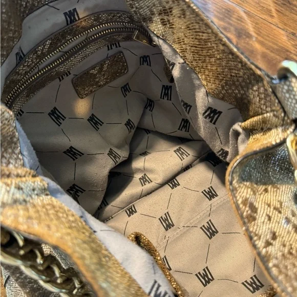 ANTONIO MELANI Large Snake Print Hobo Handbag - Picture 10 of 14